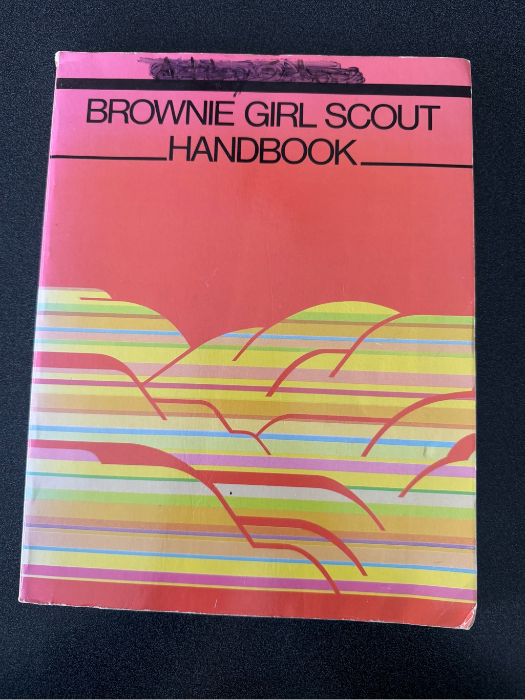 Brownie Girl Scout Handbook - Pink Cover